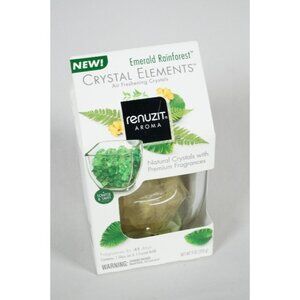 Renuzit Aroma Emerald Rainforest Natural Crystal Elements Air Freshening NEW!!